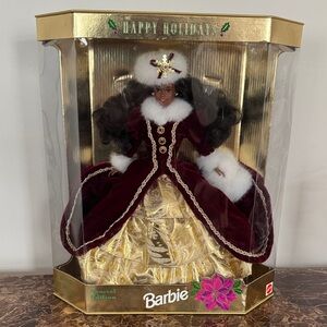 New in Box Barbie Happy Holidays Special Edition Doll 1996 Mattel Never Opened